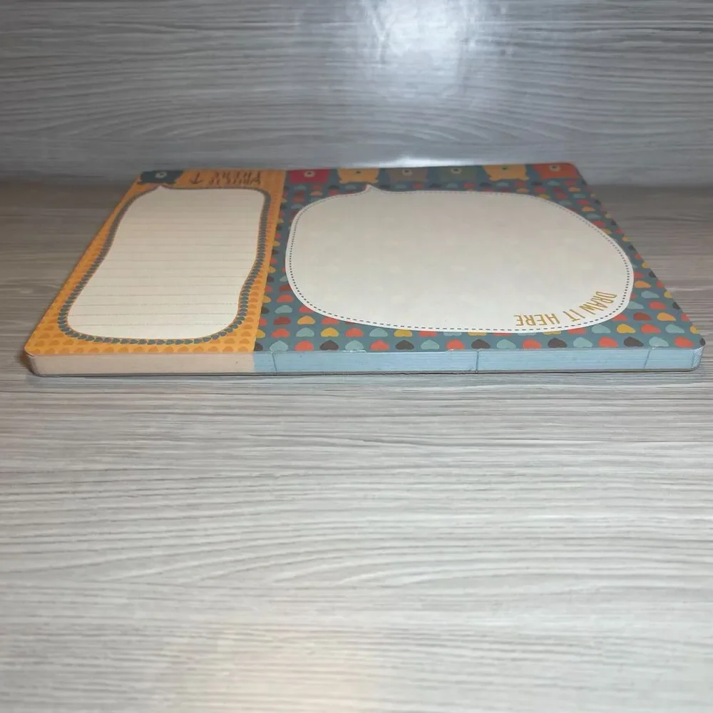 Draw It Here - Write it There | Bear Themed Make-a-List Perforated Notepad